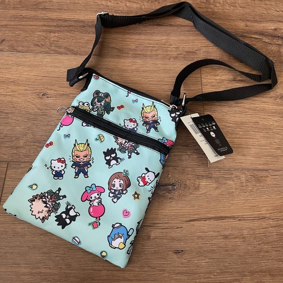 Sanrio Handbags - SANRIO (MY HERO ACADEMIA)-NWT Canvas Crossbody Bag